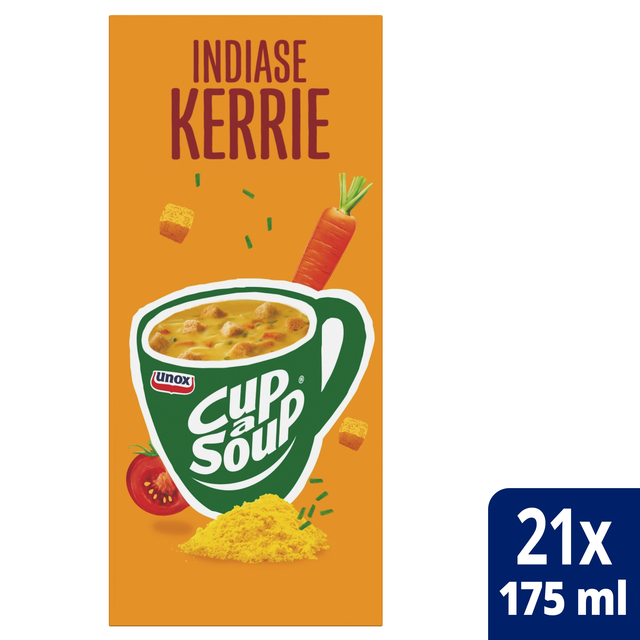 Cup-a-Soup Unox Indiase kerrie 21x175ml afbeelding