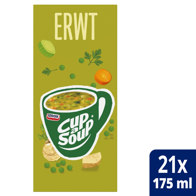 Cup-a-Soup Unox erwtensoep 21x175ml afbeelding