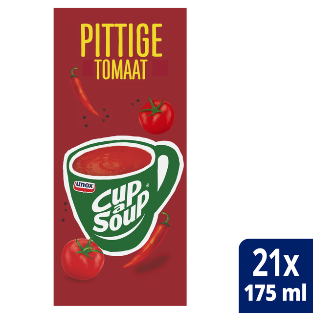 Cup-a-Soup Unox pittige tomaat 21x175ml afbeelding