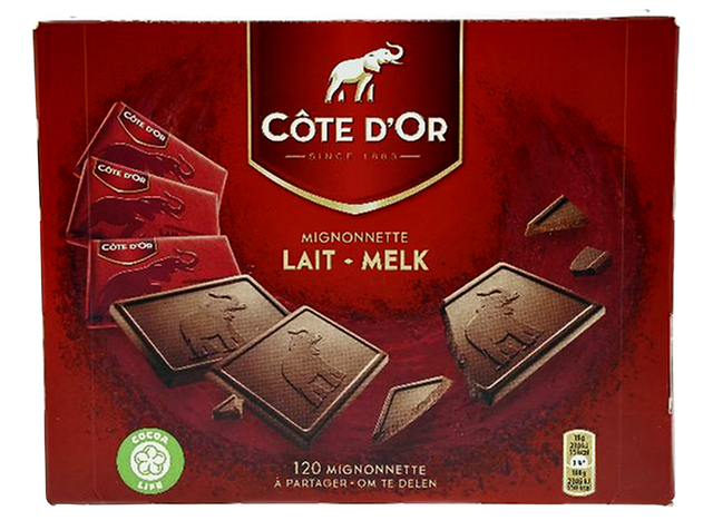 Chocolade Cote d&apos;Or mignonnette melk 120x10 gram afbeelding