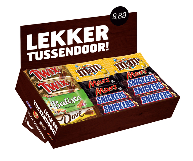 Snoep verzameldoos Mars Snickers Twix M&M Balisto Dove afbeelding