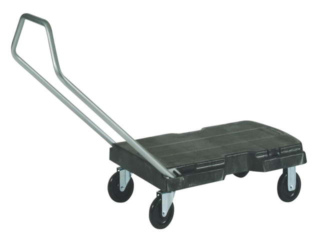 Transportkar Rubbermaid Triple Trolley inklapbaar 227kg zwart