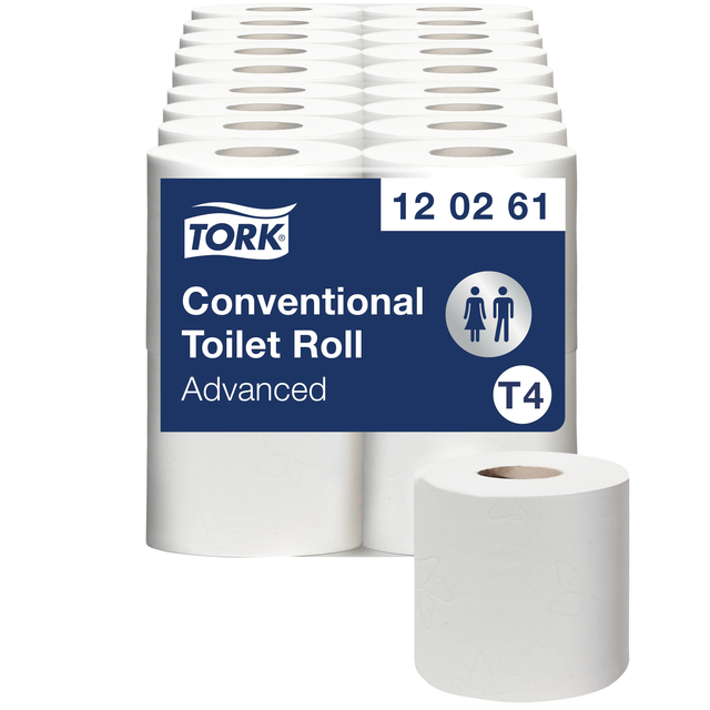 Toiletpapier Tork T4 Advanced 2-laags 493 vel wit 120261 afbeelding
