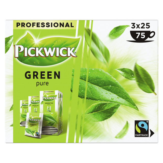 Thee Pickwick Fair Trade green pure 25x1.5gr afbeelding