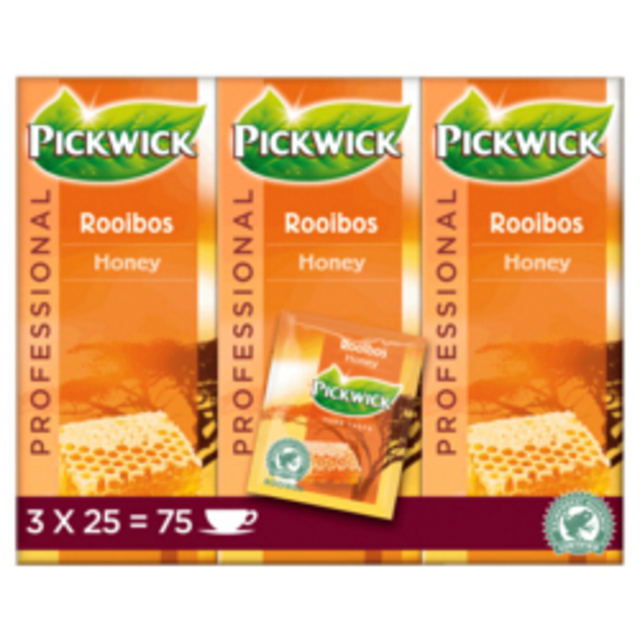 Thee Pickwick rooibos honey 25x1.5gr afbeelding