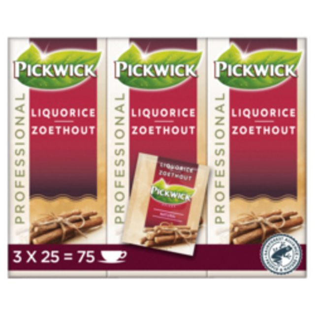 Thee Pickwick zoethout 25x 2 gr met envelop afbeelding