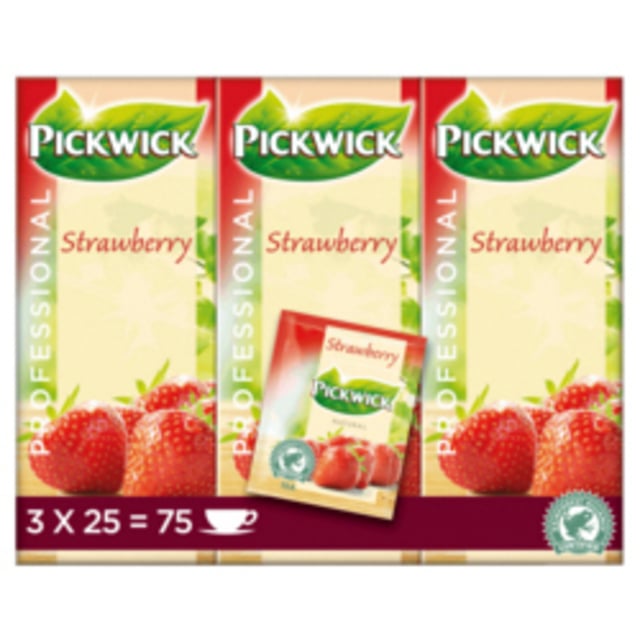 Thee Pickwick strawberry 25x1.5gr afbeelding