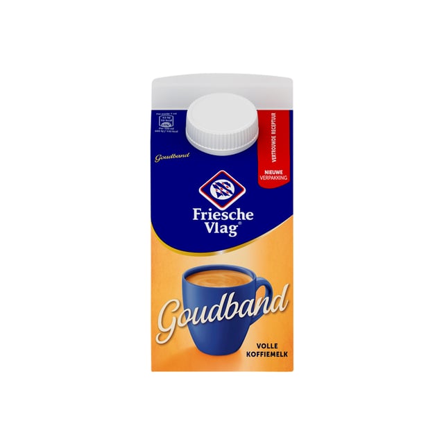 Koffiemelk Friesche Vlag goudband 455ml afbeelding