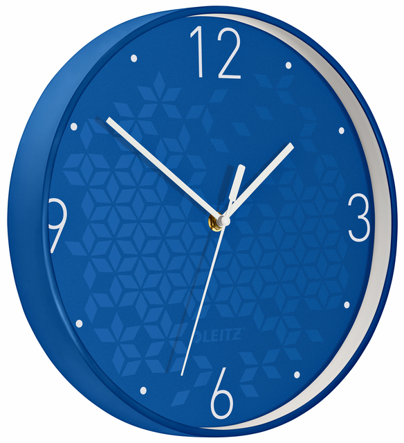 Wandklok Leitz WOW Ø29cm blauw afbeelding