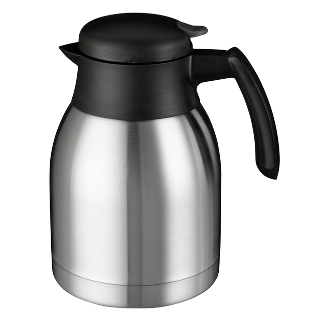 Thermoskan Bravilor dubbelwandig 1.5 liter RVS zwart afbeelding