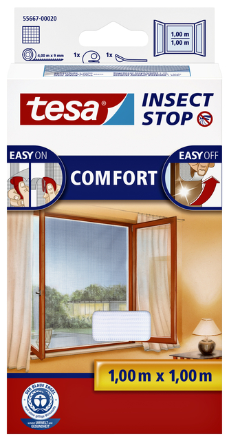 Insectenhor tesa® Insect Stop COMFORT raam 1x1m wit afbeelding