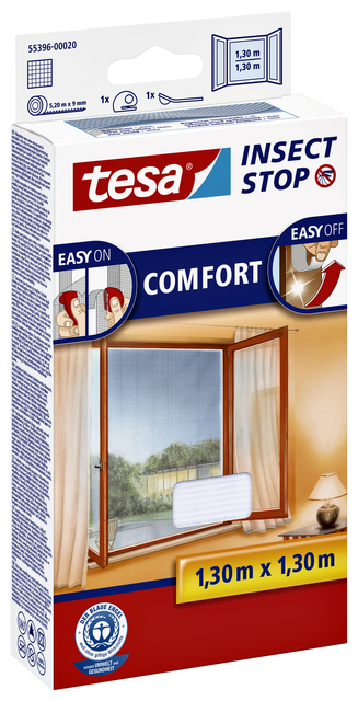 Insectenhor tesa® Insect Stop COMFORT raam 1,3x1,3m wit — Foto 2 van 2