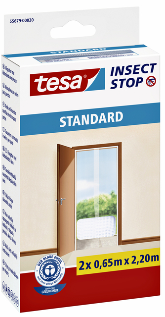 Insectenhor tesa® Insect Stop STANDARD deur 2x 0,65x2,20m antraciet — Foto 2 van 2