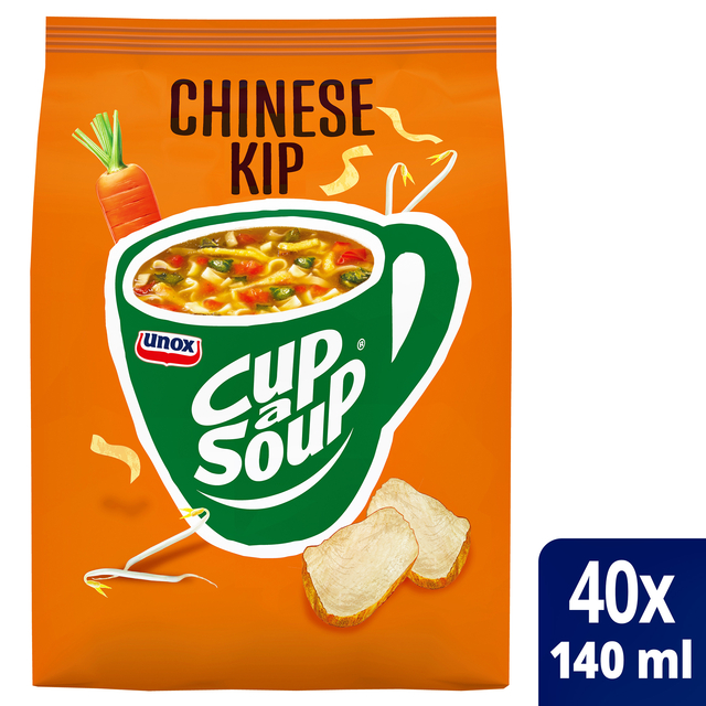 Cup-a-Soup Unox machinezak Chinese kip 140ml afbeelding