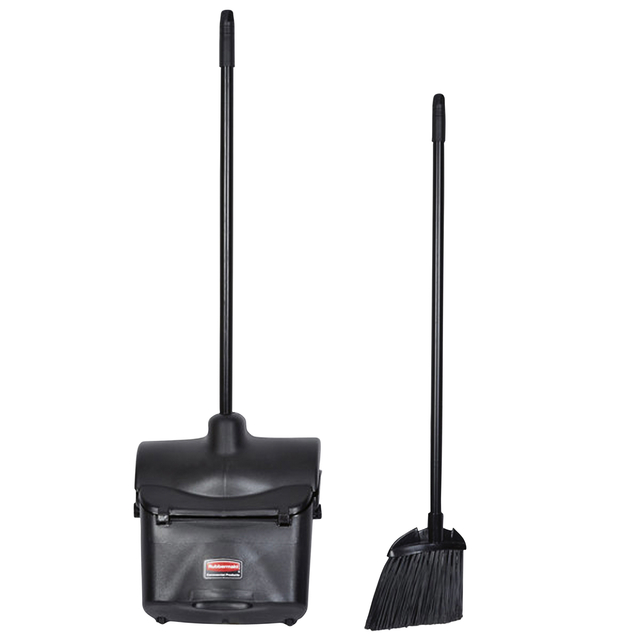 Handveger Rubbermaid Executive Lobby Broom met lange steel zwart — Foto 2 van 2