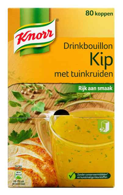 Drinkbouillon Knorr kip tuinkruiden 80 stuks afbeelding