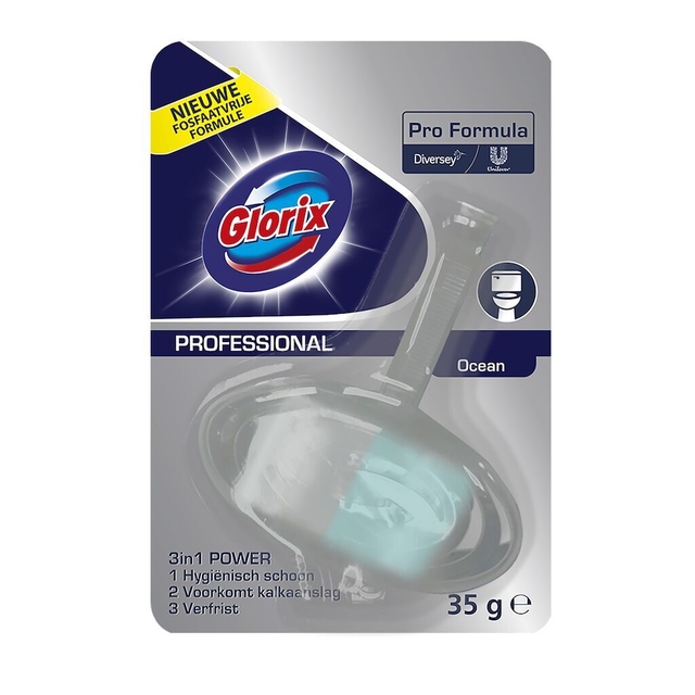 Toiletblok Glorix ocean fresh met houder afbeelding