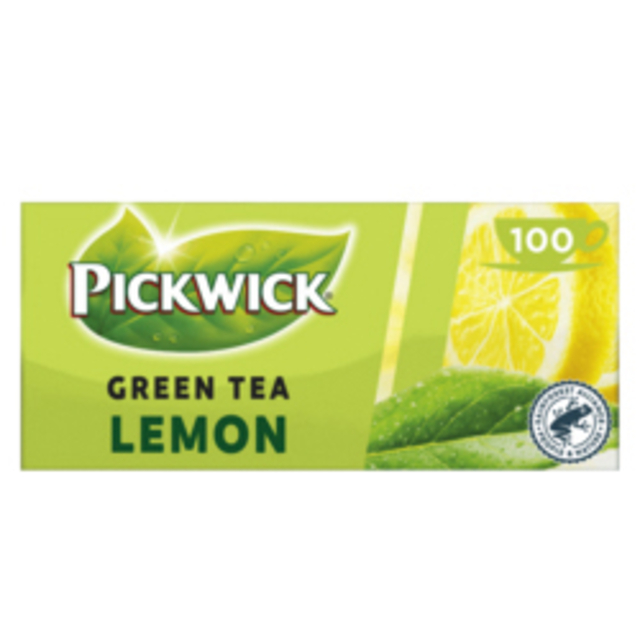 Thee Pickwick green original lemon 100x2gr afbeelding