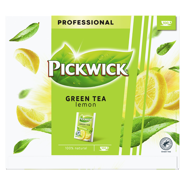 Thee Pickwick green original lemon 100x2gr afbeelding