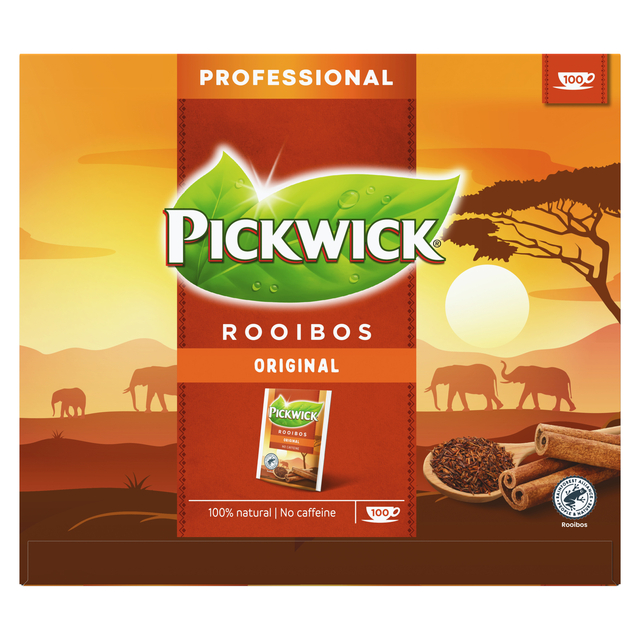 Thee Pickwick rooibos 100x1.5gr met envelop afbeelding