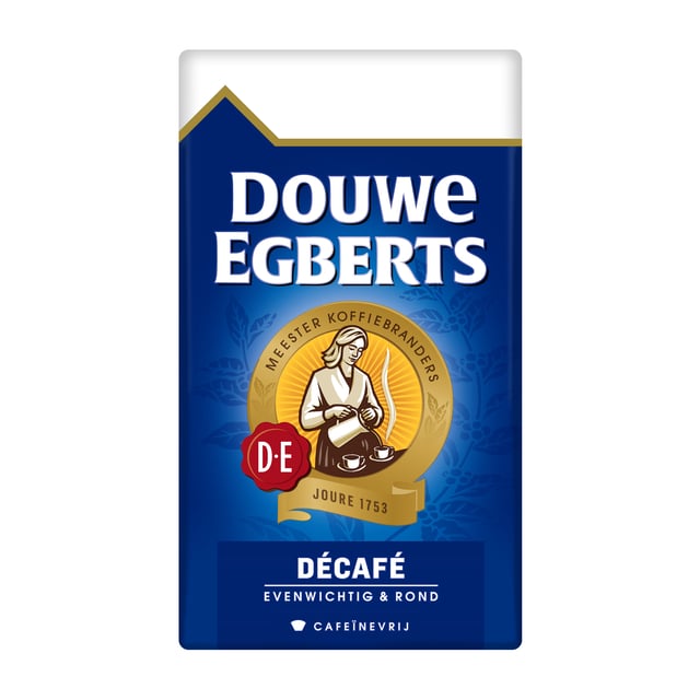 Koffie Douwe Egberts snelfiltermaling decafe 250gr afbeelding