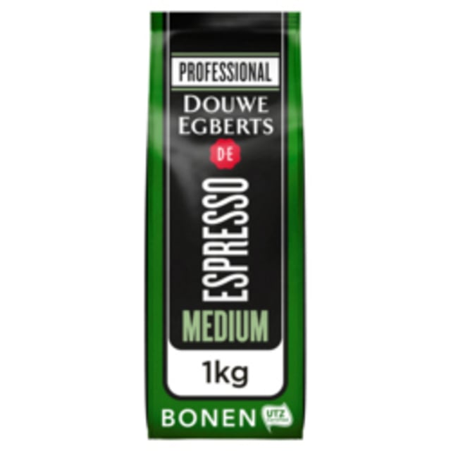 Koffie Douwe Egberts espresso bonen medium roast 1kg afbeelding