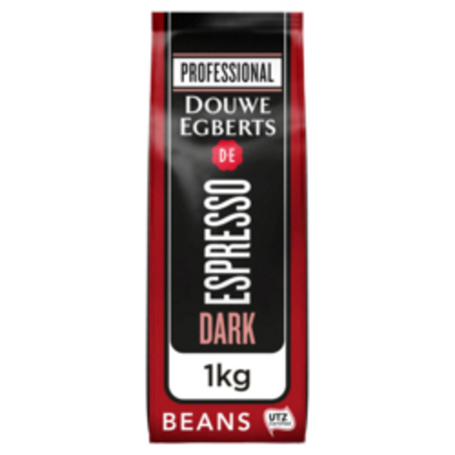 Koffie Douwe Egberts espresso bonen dark roast 1kg afbeelding
