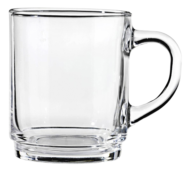 Glas met oor stapelbaar 250ml 6 stuks afbeelding
