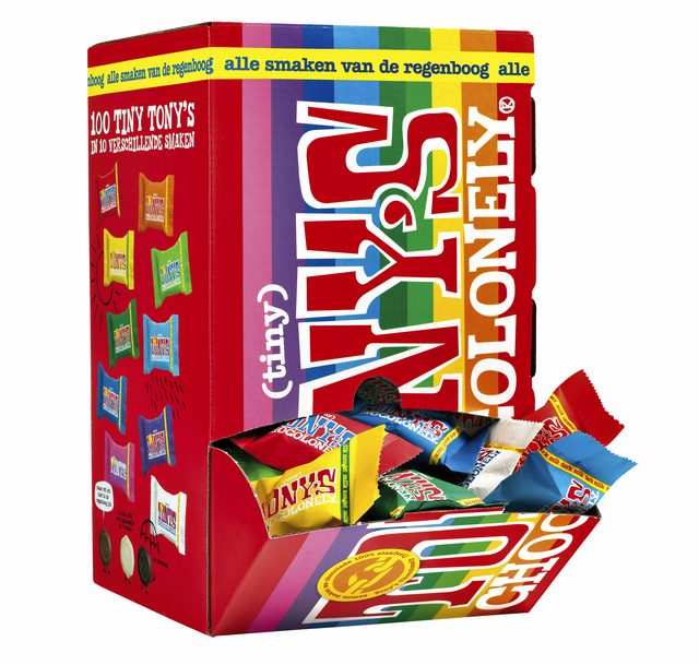 Chocolade Tony's Chocolonely tiny mix doos 100 st — Foto 2 van 2