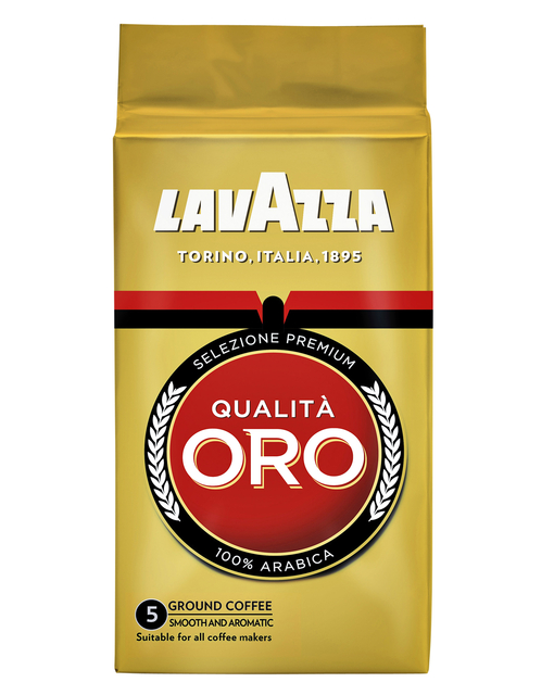Koffie Lavazza gemalen Qualita Oro 250gr afbeelding
