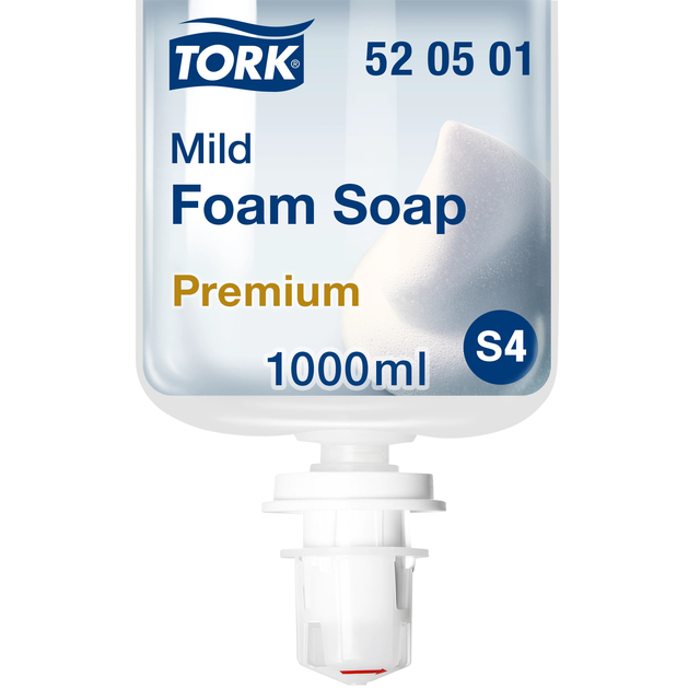 Handzeep Tork S4 Premium schuim 1000ml mild 520501 afbeelding