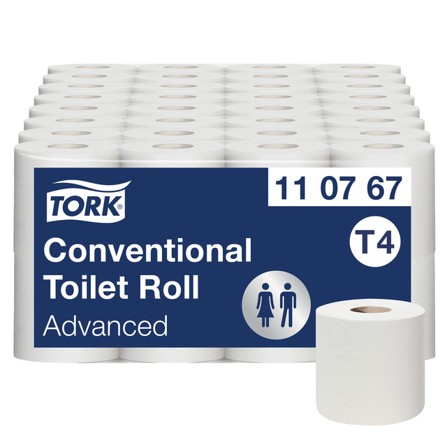 Toiletpapier Tork T4 Advanced 2-laags 250 vel wit 110767 afbeelding