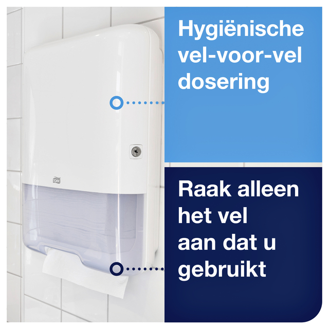 Handdoekdispenser Tork H3 Elevation wit 553000 — Foto 2 van 2