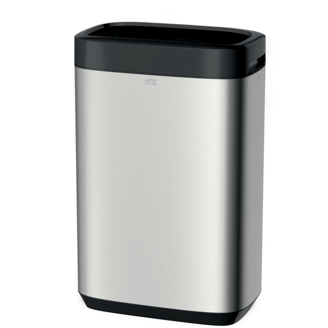 Afvalbak Tork B1 Image Line 50 liter zilver 460011 afbeelding