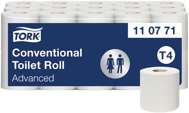 TORK OptiServe® | Papel Higiénico sin Madril Blanco T7, Advanced, 2
