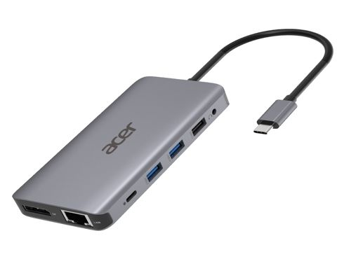 Acer HP.DSCAB.009 laptop dock&poortreplicator Bedraad USB 3.2 Gen 1 (3.1 Gen 1) Type-C Zilver