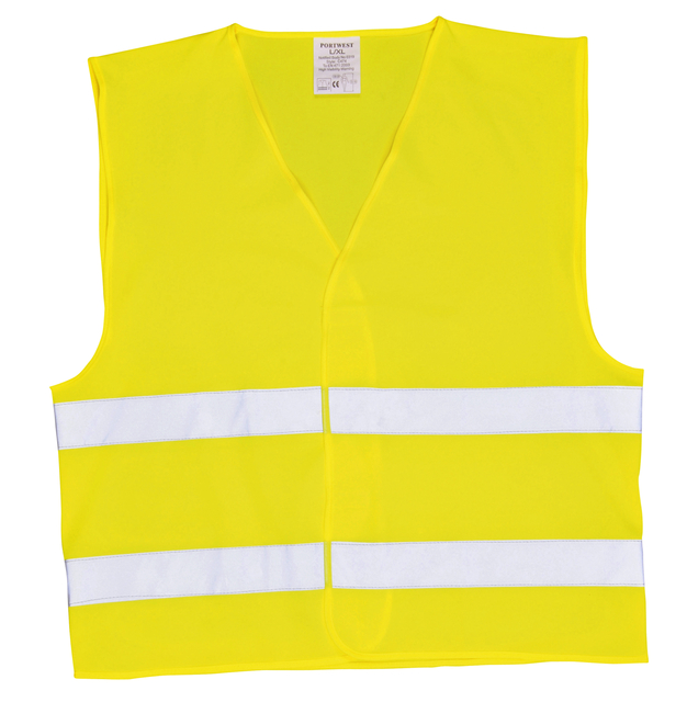 Veiligheidsvest Leina met opdruk "BHV " geel — Foto 2 van 2