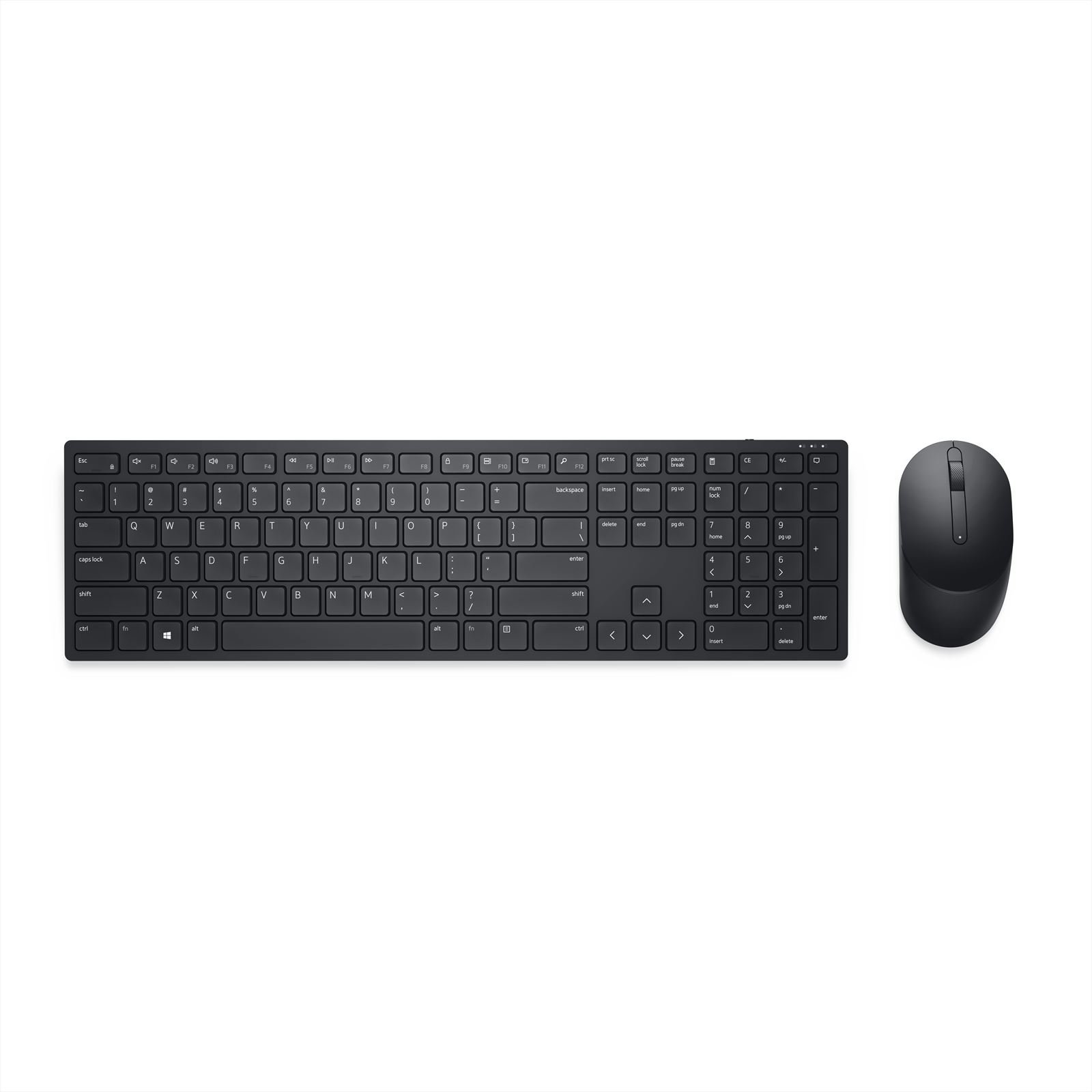 Dell KM5221W toetsenbord Inclusief muis Kantoor RF Draadloos QWERTY US International Zwart