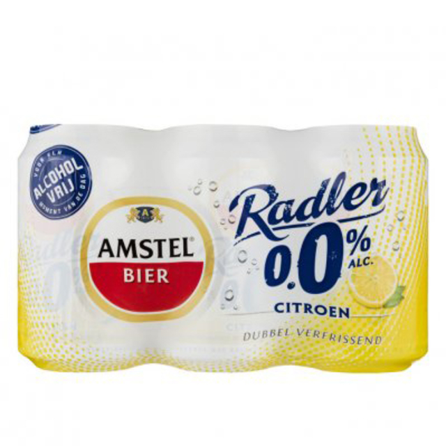 Bier Amstel Radler 0.0% blik 330ml — Foto 2 van 2