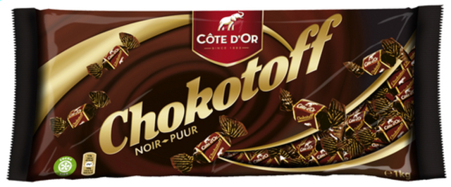 Chocolade Côte d&apos;Or Chokotoff toffee puur 1 kilogram afbeelding