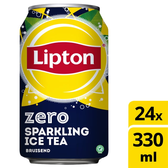 Frisdrank Lipton Ice Tea sparkling zero blik 330ml afbeelding