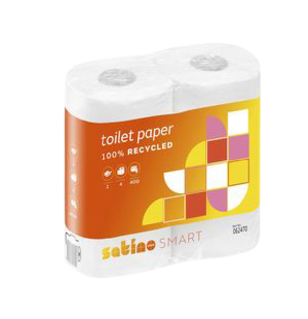 Toiletpapier Satino MT1 Smart 2-laags 400 vel wit 062470 afbeelding