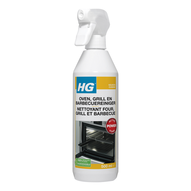 Keukenreiniger HG Oven-Grill-BBQ spray 500ml afbeelding