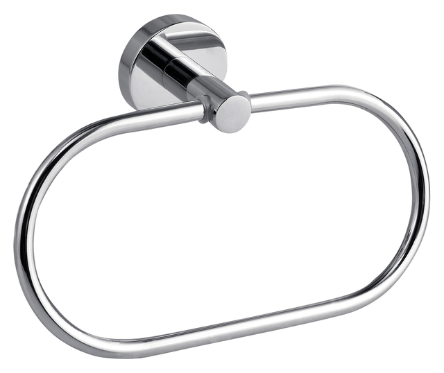 Handdoekring tesa® Smooz hoogglans verchroomd metaal zelfklevend afbeelding