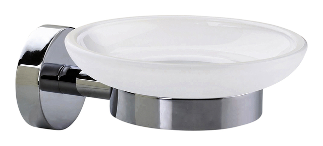 Zeephouder tesa® Smooz hoogglans verchroomd metaal zelfklevend afbeelding