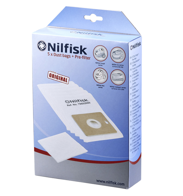 Stofzuigerzak Nilfisk One en Coupe 5 stuks afbeelding