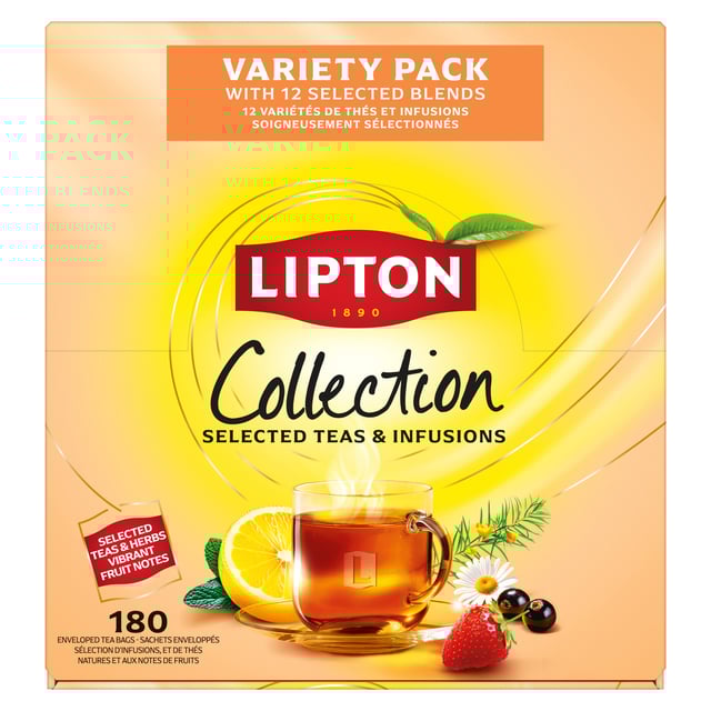 Thee Lipton assortimentsbox 12x15stuks afbeelding