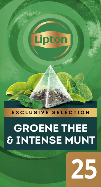 Thee Lipton Exclusive groene thee munt 25x2gr afbeelding