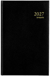 Agenda 2027 Brepols Saturnus Luxe 1dag/1pagina zwart