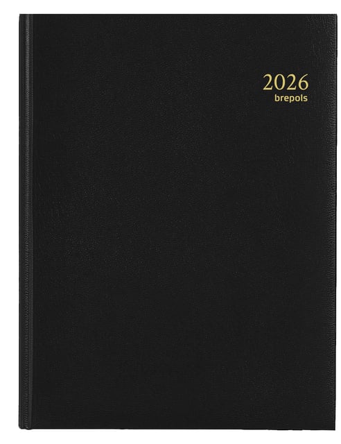Agenda 2026 Brepols Timing Lima 7dagen/2pagina&apos;s zwart afbeelding